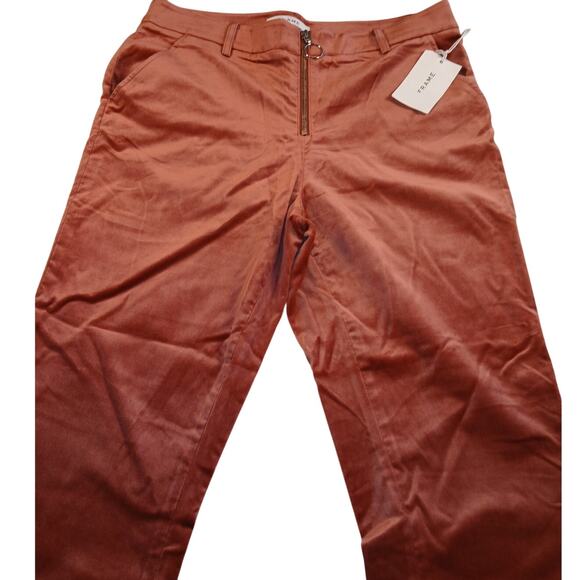 FRAME Pants - FRAME Denim Womens New w/Tags Salmon Velour Zip Fly Dress Trousers - Size 8